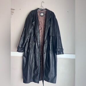 26 International Black Trench Coat
